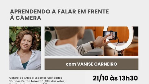Oficina "Aprendendo a Falar em Frente à Câmera"