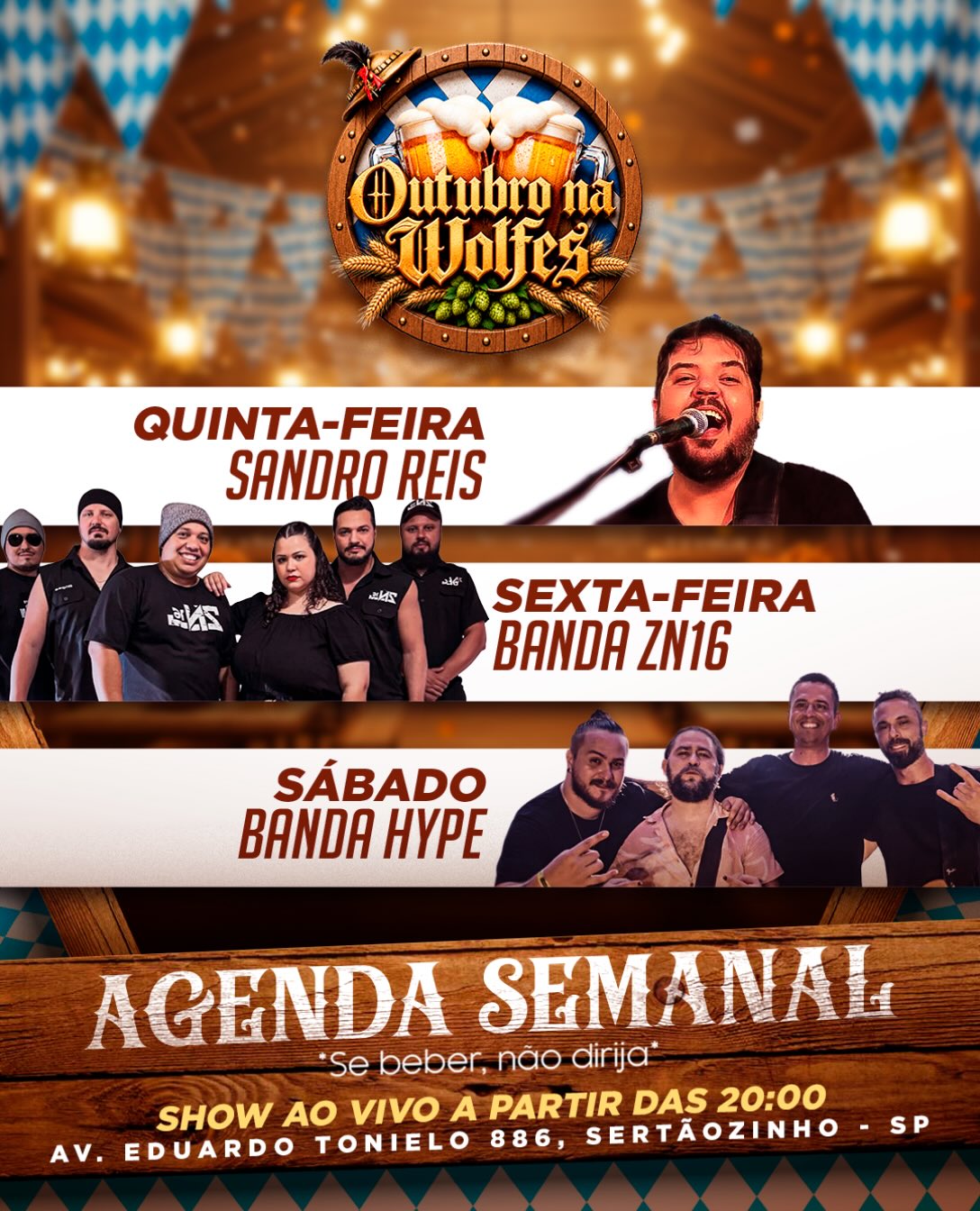Sexta-feira com Banda Zn16